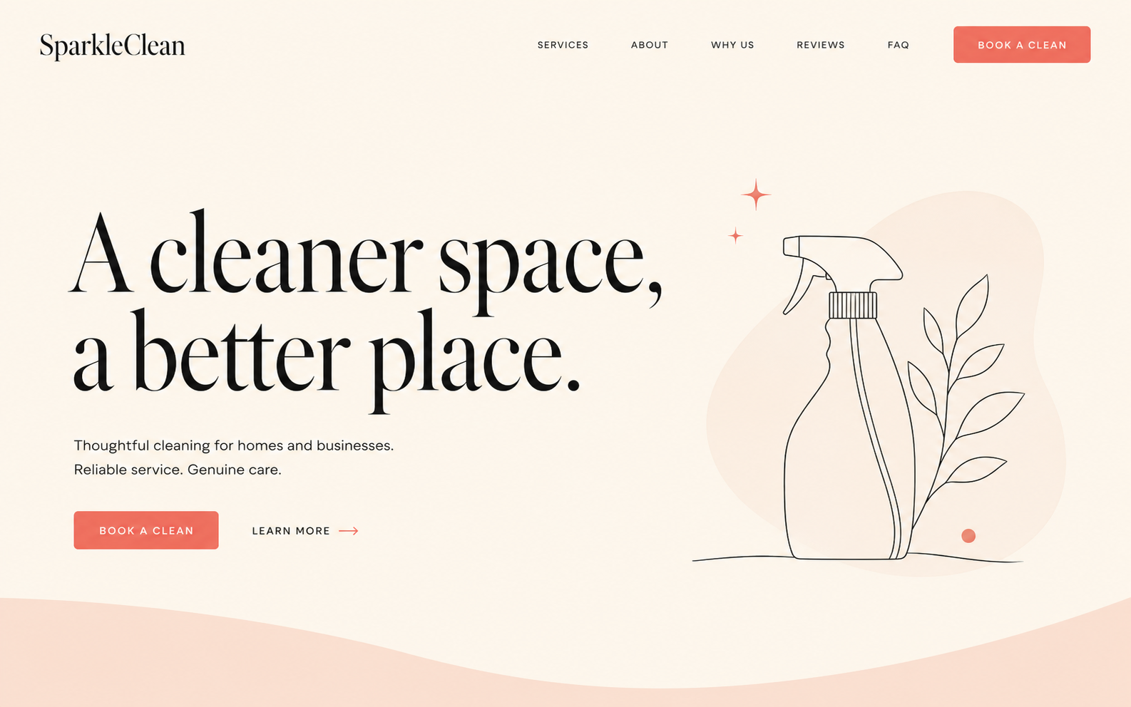 Website design example