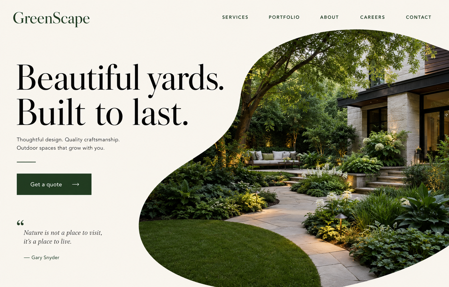Website design example